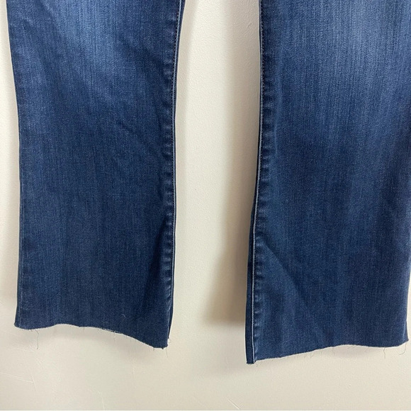 NEW Frame Le Crop Mini Boot Jeans Womens 28 Blue Raw Hem NWOT - Picture 4 of 14